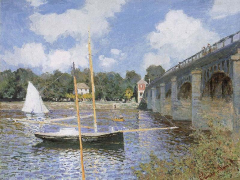 Claude Monet The road bridge at Argenteuil